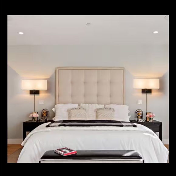 Cattleya Wall Sconce W/Linen Shade 2-Light Oil-Rubbed Bronze Up+Down Lighting - Picture 8 of 8